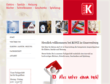 Tablet Screenshot of konz-gmbh.de